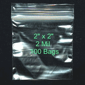Ziplock Bags 2 Mil (2x2) Ziplock Bags 2 Mil (2x2)