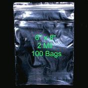 Ziplock Bags 2 Mil (6x8) Ziplock Bags 2 Mil (6x8)