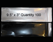 Clear Cellophane Bags (9.5x3) Clear Cellophane Bags (9.5x3)
