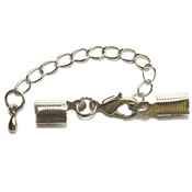 Ribbon Cord End: Chain & Clasp Ribbon Cord End: Chain & Clasp