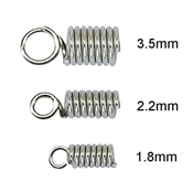 Beadalon Spring Cord Ends: Medium 1.8mm (25 Pcs) Beadalon Spring Cord Ends: Medium 1.8mm (25 Pcs)