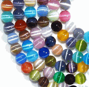 Assorted Color Strand Mix Cats Eye Beads (6mm) Assorted Color Strand Mix Cats Eye Beads (6mm)