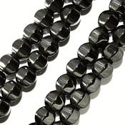 Magnetic Hematite Beads: Pumpkin 6-Sided (6mm) Magnetic Hematite Beads: Pumpkin 6-Sided (6mm)
