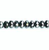 Magnetic Hematite: Faceted Rondelle Discs (4mm) Magnetic Hematite: Faceted Rondelle Discs (4mm)