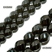 Magnetic Hematite Beads: High Power Six Sided Twist (8x8mm) Magnetic Hematite Beads: High Power Six Sided Twist (8x8mm)