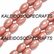 Magnetic Hematite Beads: Pink Color Ovals (5x8mm) Magnetic Hematite Beads: Pink Color Ovals (5x8mm)
