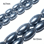 Magnetic Hematite Beads: Pearl Blue Color Magnetic Hematite Beads: Pearl Blue Color