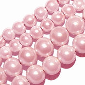 Pink Glass Pearl Beads Pink Glass Pearl Beads