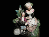 ANTIQUE STAFFORDSHIRE FAIRING BOX TRINKET BOY VIOLIN ANTIQUE STAFFORDSHIRE FAIRING BOX TRINKET BOY VIOLIN