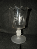 ANTIQUE EAPG THREE FACE SPOONER WITH ETCHED INITIALS ANTIQUE EAPG THREE FACE SPOONER WITH ETCHED INITIALS
