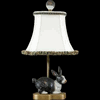 FIGURAL PORCELAIN RABBIT BUNNY LAMP SITTING FIGURAL PORCELAIN RABBIT BUNNY LAMP SITTING