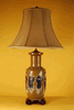 CHINESE ORIENTAL REPRODUCTION MING PORCELAIN LAMP WITH PEOPLE CHINESE ORIENTAL REPRODUCTION MING PORCELAIN LAMP WITH PEOPLE