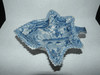 ANTIQUE STAFFORDSHIRE BRIDGE OF LUCANO TRANSFERWARE PICKLE DISH BLUE & ANTIQUE STAFFORDSHIRE BRIDGE OF LUCANO TRANSFERWARE PICKLE DISH BLUE &