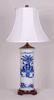 CHINESE ORIENTAL PORCELAIN BLUE & WHITE BEAKER LAMP CHINESE ORIENTAL PORCELAIN BLUE & WHITE BEAKER LAMP