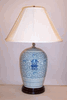 REPRODUCTION CHINESE ORIENTAL PORCELAIN BLUE AND WHITE HAPPINESS VASE REPRODUCTION CHINESE ORIENTAL PORCELAIN BLUE AND WHITE HAPPINESS VASE