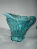 ANTIQUE DUGAN ERIE BEADED OVALS IN THE SAND OPALESCENT BLUE CREAMER GL ANTIQUE DUGAN ERIE BEADED OVALS IN THE SAND OPALESCENT BLUE CREAMER GL