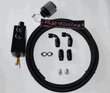 00+ S2000 Black Aluminum Catch Can Breather Kit 00+ S2000 Black Aluminum Catch Can Breather Kit