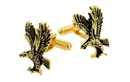 Hand Antiqued, 14KT Gold Clad, Patriotic Eagle Cufflinks Hand Antiqued, 14KT Gold Clad, Patriotic Eagle Cufflinks