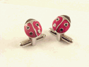 Enameled Baby Beetle Bug Insect Bugs Cuff Links Enameled Baby Beetle Bug Insect Bugs Cuff Links