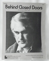 Sheet Music Behind Closed Doors 1973 Sheet Music Behind Closed Doors 1973