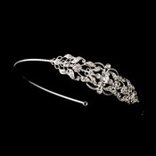 Silver Clear Headpiece Headband 632 Silver Clear Headpiece Headband 632