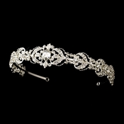 Vintage Bridal Headband HP 631 Silver Vintage Bridal Headband HP 631 Silver