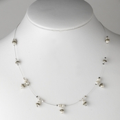 Antique Silver White Necklace 8373***Discontinued*** Antique Silver White Necklace 8373***Discontinued***