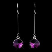 Elegant Silver Amethyst Crystal Drop Earrings 25729***Discontinued*** Elegant Silver Amethyst Crystal Drop Earrings 25729***Discontinued***