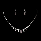 * Silver Pink Necklace Earring Set 332 ***0 Left*** * Silver Pink Necklace Earring Set 332 ***0 Left***