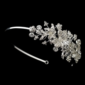 * Silver Clear Rhinestone Butterfly Side Accented Headband Headpiece 16914 * 1 Left * * Silver Clear Rhinestone Butterfly Side Accented Headband Headpiece 16914 * 1 Left *
