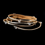 Leather Wrap 3 Strands with Stone Gold Bracelet 8814 Leather Wrap 3 Strands with Stone Gold Bracelet 8814