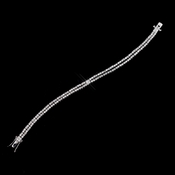 Silver Clear Double Stranded CZ Eternity Tennis Bracelet 8877 Silver Clear Double Stranded CZ Eternity Tennis Bracelet 8877