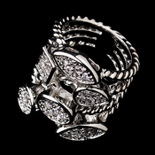 Antique Silver Cable Ring with Encrusted Rhinestone Shapes 2235 ***Discontinued*** Antique Silver Cable Ring with Encrusted Rhinestone Shapes 2235 ***Discontinued***