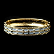 Light Blue Pastel Enamel Hinged Bracelet with Gold Studs 6102 Light Blue Pastel Enamel Hinged Bracelet with Gold Studs 6102