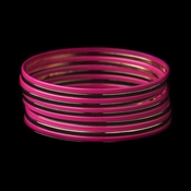 Solitary Golden Fuchsia Sunset Bangle Fashion Bracelet Set 8801 Solitary Golden Fuchsia Sunset Bangle Fashion Bracelet Set 8801