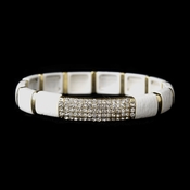 Gold White Stretch Bracelet 8811 Gold White Stretch Bracelet 8811