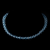 Light Blue Swarovski Crystal Bead Necklace 202 Light Blue Swarovski Crystal Bead Necklace 202