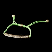 B 8819 Gold Green String Bracelet B 8819 Gold Green String Bracelet