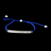 B 8819 Silver Blue String Bracelet B 8819 Silver Blue String Bracelet