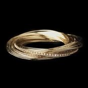 Gold and Clear Crystal Bangle Bracelet 8852 Gold and Clear Crystal Bangle Bracelet 8852