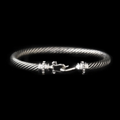 Silver Clear Cuff Bracelet 8861 Silver Clear Cuff Bracelet 8861