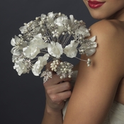 Ivory and White Pearl Bouquet 402 Ivory and White Pearl Bouquet 402