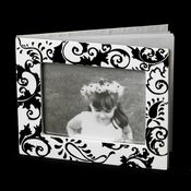 GB 834 Black & White Swirl Guest Book GB 834 Black & White Swirl Guest Book