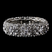 Sparkling Silver Clear Crystal Stretch Bracelet 8703 Sparkling Silver Clear Crystal Stretch Bracelet 8703