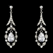 Earring 21410 Silver Clear Earring 21410 Silver Clear