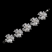 Antique Silver Rhodium Clear CZ Crystal Bracelet 1411 Antique Silver Rhodium Clear CZ Crystal Bracelet 1411