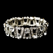 Silver Clear Bracelet 1061 Silver Clear Bracelet 1061