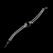 Silver Black w/ Gold Trim Bracelet 2699 Silver Black w/ Gold Trim Bracelet 2699