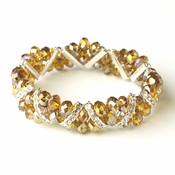 Topaz Silver Clear Double Line Bracelet 7616 Topaz Silver Clear Double Line Bracelet 7616