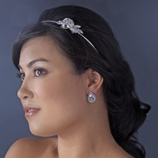 Silver Plated Swarovski Headband HP 8248 Silver Plated Swarovski Headband HP 8248